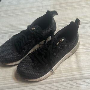 Adidas Black and White Running Shoes